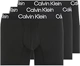 Calvin Klein Herren 3er Pack Boxer Briefs Baumwolle mit Stretch, Schwarz (Black), M