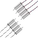 8 Stück 716 kernloser gebürsteter Motor, 2 Sets, 7 x 16 mm, 4 CW, 4 CCW, kernloser Motor, 19000 kV, 45000 U/min, gebürstete Motoren mit JST-1,25-Anschluss für Micro FPV Tiny Whoop RC Quadcopter