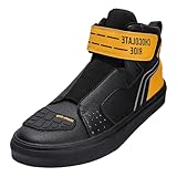 Fooceoute Motorrad Schuhe Herren,Motorrad Stiefel,Vented Herren Motorradschuhe,Schnell Tragen, Passt Gut Zu Den Meisten Motorradhosen Und Motorradjacken