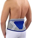 Nutrics | Aktiv Rückenbandage (Lendenwirbelbandage) | Damen und Herren | Unterstützend (L (96-110cm))