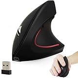 Kabellose Maus, ergonomisch, vertikal, Bluetooth, hohe Präzision, tragbar, leise, wiederaufladbar, optische Maus, für Rechtshänder, PC, Tablet, Android, Windows, lindert Schmerzen am Handgelenk