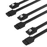 SABRENT SATA III Kabel (3 Stück), HDD SDD Datenkabel 6Gbps 51cm, mit Metall Clip Verriegelungsriegel (CB-SFK3)