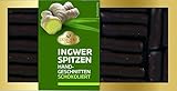 Lühders Ingwer-Spitzen – 125g – Kandierter Ingwer umhüllt von feinster Bitterschokolade – Edle Süßigkeit & Geschenkidee – inkl. Naschwerk® Sticker