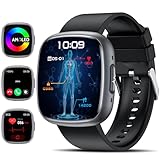 Lgnitek 2025 Smartwatch mit EKG/HRV/BMI/Harnsäure/ΒΙυtｚυcker, 1.75'' Herren Damen Gesundheitsuhr mit 24H Blutdruck, Herzfrequenz, SpO2, Körpertemperatur, Schlafmonitor, Fitnessuhr für Android/iOS