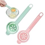 2 Stück Eigelbtrenner, Eiertrenner Eidotter-Trenner Eidottertrenner Eigelbtrenner Eier Trennhilfe Eiertrenner Egg Separator Eiertrenner Zur Herstellung von Kuchen Muffins (Grün, Pink)