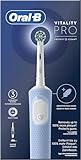 Oral-B Pro Vitality Elektrische Zahnbürste, Blau, mit 1 Bürstenkopf, entworfen von Braun