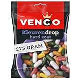 Venco Kleurendrop 275g I Lakritz-Mix aus fröhlich-bunte Lakritz I hat eine knusprige Außenschicht in verschiedenen Farben I Holländische Lakritze I Dropmix aus Holland