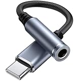 USB-C-auf-3,5-mm-Kopfhöreranschluss-Adapter, Audio-Adapter, USB-C-auf-Aux-Dongle-Kabel für Samsung Galaxy S25, S21, S20, Ultra, S24, Note 20, 10, S10, S9 Plus, Pixel 8/9 XL, iPad Pro und mehr, Blau