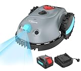YARDCARE V100 Mähroboter ohne Begrenzungskabel, mit Vision Navigation, 150 Hinderniserkennung, Rasenroboter bis zu 150 m², Akku Rasenmäher Roboter mit Graskamm, Ersatzklingen