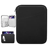 Dadanism 12,9 Zoll Tablet Tasche Sleeve Kompatibel mit iPad Pro 12,9' M2 6./5./4./3. Gen 2022-2018, 12,4' Samsung Galaxy Tab S9 FE+/S9+/S8+/S7 FE/S7+, 12,3' Surface Pro 8/7/6/5/4/X, Schwarz