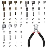 SZSLMY Reißverschluss Reparatur Set, Zinklegierung Zipper Top Plug und Repair Zip Stopper, Metall Reißverschluss Schieber, 3 5 8 10 Zip Plug Reißverschluss Ersatzzubehör Reißverschluss Stopper