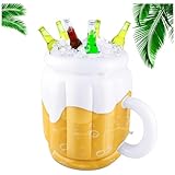 Aufblasbarer Biereimer für Sommerpartys, becherförmiger Getränkekühler für hawaiianische Luau Pool Beach-Themenparty, 44 * 32 cm