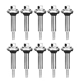 Natudeco 10-teiliges M6x61-Zylinderkopfschrauben-Set, Motorblockschrauben, Stehbolzen, Ersatz-Motorkopfbefestigungen für 188F 190F Benzingeneratorteile