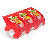 Packband mit Spender, klares, geräuschloses Verpackungsband für den Versand, starke Abdichtung, industrielle Depot-Klebebänder für Lagerung, 5 cm x 30 m, 2,5 cm Kern, 3 Stück