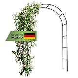 JETZT NEU! Rosenbogen [240 x 140 x 37cm ] geeignet für Jede Art von Rankpflanzen - Rosenbogen [Metall] kinderleicht aufzubauen - Gartenbogen in grün für eine schöne Gartendekoration