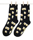 Roits Herren Lustige Bier Schwarze Socken 41-46 - Bunte Witzige Socken, Odd Fun Socks