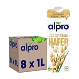 Alpro Haferdrink Original Natur Pflanzlicher Drink Vegan 8x1L