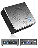 MIPOWCAT Mini PC Core i5-8279U, Windows 11 Pro 16GB DDR4 128GB M.2 2280 SSD, Iris Plus Graphics 655, HDMI USB-C VGA 4K@60Hz, RJ45-Anschluss, WiFi 6,Fingerabdruck Entsperren | Mini Business Computer