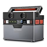 ALLPOWERS Tragbarer Powerstation 288Wh / 78000mAh Mobile Stromversorgung Generatoren 300W Batterie Mobiler Stromspeicher für Garten Party Reise Camping Wohnmobil Notfall