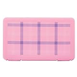 Tragbare Masken-Aufbewahrungstasche,Colorful Maskenbox Tragbarer Maskenhalter Kunststoffbox Transportbox für Maske,Masken Nicht Enthalten (Rosa)