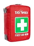 Tatonka First Aid Mini - Erste Hilfe Set mit Inhalt (u. a. mit Zeckenzange) - Für Outdoor, Wandern, Fahrradfahren etc. - Maße: 10 x 7 x 4 cm - rot