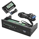 Kartenleser Intern, USB 2 Kartenleser 5,25 Interne Speicherkartenleser Interner PC Kartenleser USB 3.0 Port M2 Sd Ms Xd Cf Tf Karte Dashboard Frontplatte