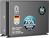 poolomio® Wärmepumpe Pool 40 bis 70 m³ | Effiziente Full Inverter Wärmepumpe Invermo 11 kW mit Smarter App-Steuerung | Ultra leise Poolheizung mit Smarter App-Steuerung (11.000 Watt, COP 15)