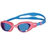 ARENA The One Junior Kinderschwimmbrille, Schwimmbrille mit Großen Gläsern, Anti-Beschlag und UV-Schutz, Selbstjustierender Nasensteg, Orbit-Proof-Dichtungen