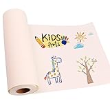 PALUDO Zeichenpapier Rolle, 22.5 cm x 10m Weiße Papierrolle, Malpapier Rolle Kinder, Skizzenpapier Skizzenrolle für Kinder Staffeleipapier Wandkunst Skizzieren Basteln Zeichnen Geschenkpapier