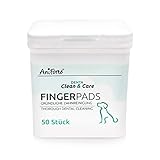 AniForte Denta Clean & Care Fingerpads für Hunde 50 Stück - Fingerlinge zur Zahnpflege & Zahnreinigung, pflegt Zähne & Zahnfleisch, reduziert Plaque, Pads für Mundhygiene & frischen Atem