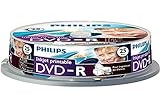 Philips DVD-R Rohlinge (4.7 GB Data/ 120 Minuten Video, 16x High Speed Aufnahme, 25er Spindel, inkjet printable)