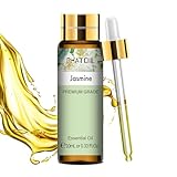 PHATOIL Jasminöl Ätherisches Öl Reine 10ML, Ätherische Öle für Diffuser Erstklassige Qualität, Aroma Duftöl Jasmin Öl für Pflegt Haut, Haare, Kerzen, Raumdüfte, Jasmine Oil