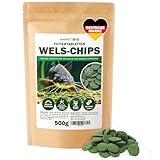 Wels Futtertabletten 500g = 1L - Fishfutter Aquarium mit Spirulina - Welsfutter - Wels und Zierfischfutter - Sinkende Chips