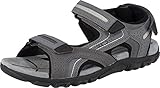 Geox Herren U Sandal Strada D Riemchensandalen, Grau Stone Lt Grey, 42 EU