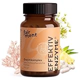 fairment EffektivEnzyme - Premium Enzyme-Komplex mit Bromelain, Sango Meereskoralle, Laktase, Papain | Enzyme vegan | (1x 90 Kapseln)