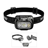 Nitecore Stirnlampe NU33, USB-C-aufladbare LED Kopflampe, 700 Lumen, 135 Meter Leuchtweite, Rotlicht für Nachtsicht