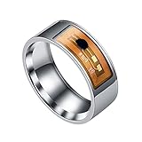 ROMIDA Ring Herren Damen Ringe Intelligenter NFC-Telefon-Tag-Ring intelligenter Ring Verknüpfbare Ringe aus der Ferne
