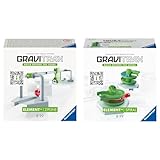 Ravensburger GraviTrax Element Zipline und Spirale - Erweiterung für Deine Kugelbahn