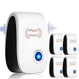 Skield Milbenstecker Bugshield Ultraschall Gegen Milben 4 Stück, Skield Bug Shield Milben, Plug & Play Für Schlafzimmer & Wohnbereiche (4)