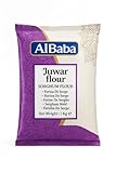 Juwar Flour 2 x 1kg Sorghum Mehl glutenfrei - Farina di Sorgo | Ideal für Roti, Brot, Gebäck, Pfannkuchen | Fein gemahlenes Hirsemehl für gesundes Kochen & Backen mit Kajal Sticker