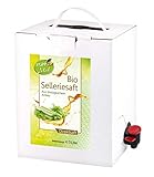 KOPP Vital® Bio-Selleriesaft 3 Liter | Premium-Qualität | 99 Prozent Bio-Sellerie-Direktsaft | aus kontrolliert biologischem Anbau