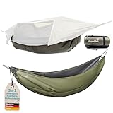 Skandika Unterdecke für Hängemattenzelt Rian | Underquilt für Campinghängematten, 220g/m Mikrofaserfüllung, 237×110 cm, 1,3 kg, Maschinenwaschbar | Quilt, Hängematte, Zelt, Baumzelt, Camping, Outdoor