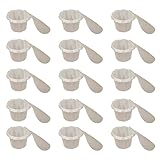 100 Stück Korbfilter Kaffeefilter Einweg-Papierkaffeefilter für Basket Filter Coffee Filters(Weiß)