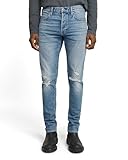 G-STAR Herren 3301 Slim Jeans, Blau (Vintage Blue Vapour Destroyed 51001-D936-H103), 32W / 32L