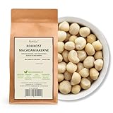 Kamelur 1kg Macadamianüsse natur - ganze Macadamia Nüsse ohne Schale der Klasse 1L – Macadamia-Nüsse roh und ungesalzen