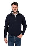 Fruit of the loom Herren Sportjacke Zip Neck Sweat Blau (Deep Navy Az), Large