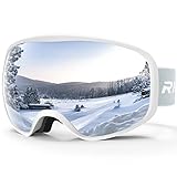 RIOROO Skibrille, Snowboard Brille für Brillenträger Herren Damen Erwachsene Jugendliche Doppel-Objektiv 105% UV-Schutz Kompatibler Helm Anti Fog Skibrillen für Skifahren Motorrad Fahrrad Skaten