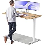 Desktronic HomePro Höhenverstellbarer Schreibtisch 160 × 80 cm – Elektrischer Schreibtisch Mit Zwei Elektrischen Motoren, Touchscreen-Steuerung und Integrierten USB-A- und USB-C-Ladeanschlüssen