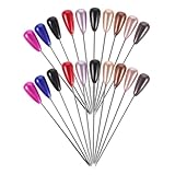 ifundom 30 Stück Tropfenförmige Sicherheitsnadel mit Perlen Metall Selbstgemacht Anstecknadeln für Schals Tücher und Kleidung Kleine Leichte Broschen zum Basteln und Fixieren