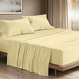 THREAD SPREAD Bettwäsche-Set für King-Size-Bett, ägyptische Baumwolle, Fadenzahl 1200, 4-teilig, ägyptische Baumwolle, Kingsize, kühlende hohe Fadenzahl, tiefe Bettlaken, passend für bis zu 48,3 cm,